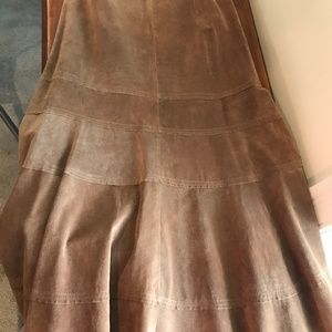 Etcetera Suede Skirt